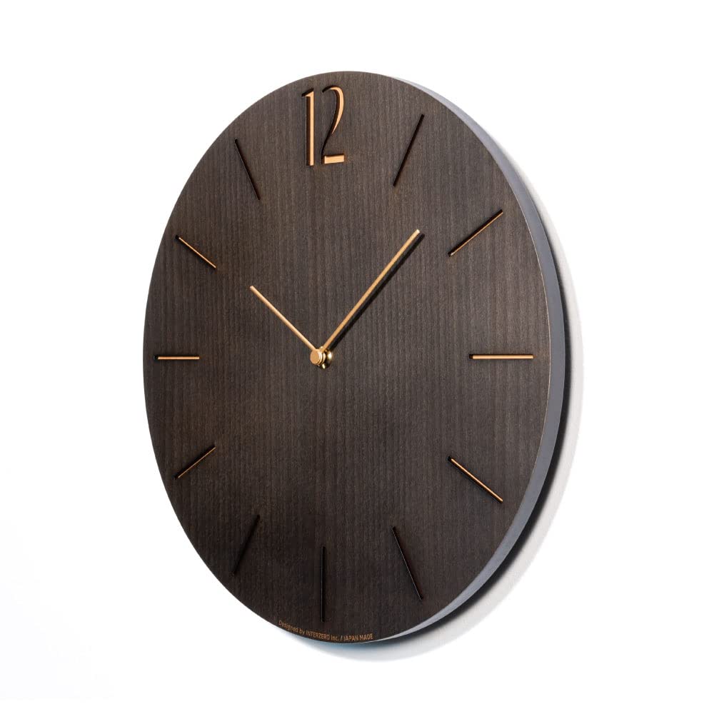 Amazon.co.jp: インターゼロ CHAMBRE PROUD CLOCK BLACK 壁掛け時計